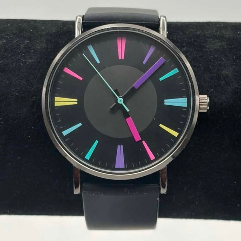 Black & Multicolor Men’s Watch